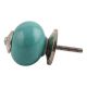 Sea Green Silver Fitting Ceramic Dresser Knob